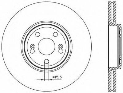 OPEN PARTS bda245220 -  Тормозной диск